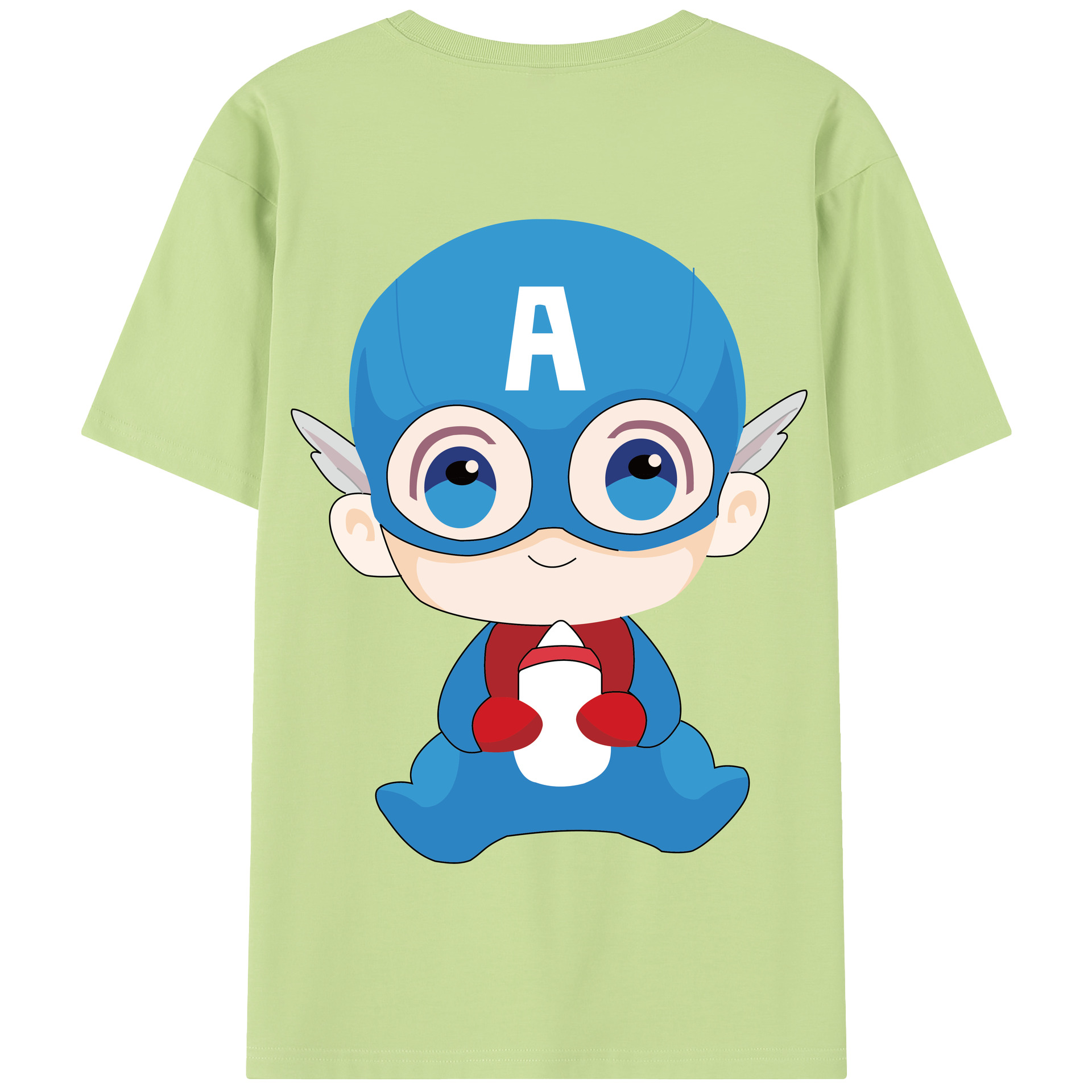 （画像用） アベンジャーズ The Avengers 綿100％半袖Tシャツ（背面プリント）